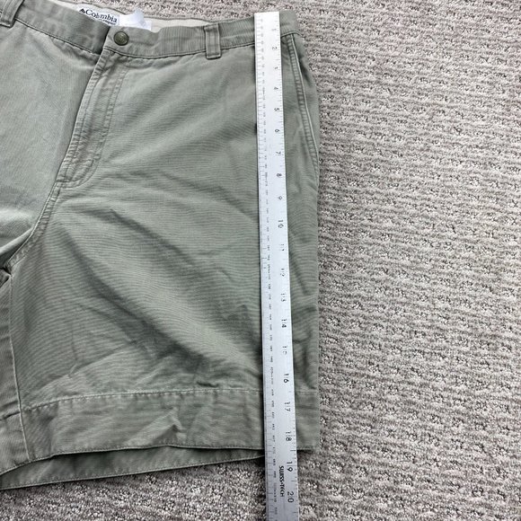 Columbia Sportswear Khaki Shorts Men 36 Brown Green Pockets Activewear Outdoors - Picture 12 of 16